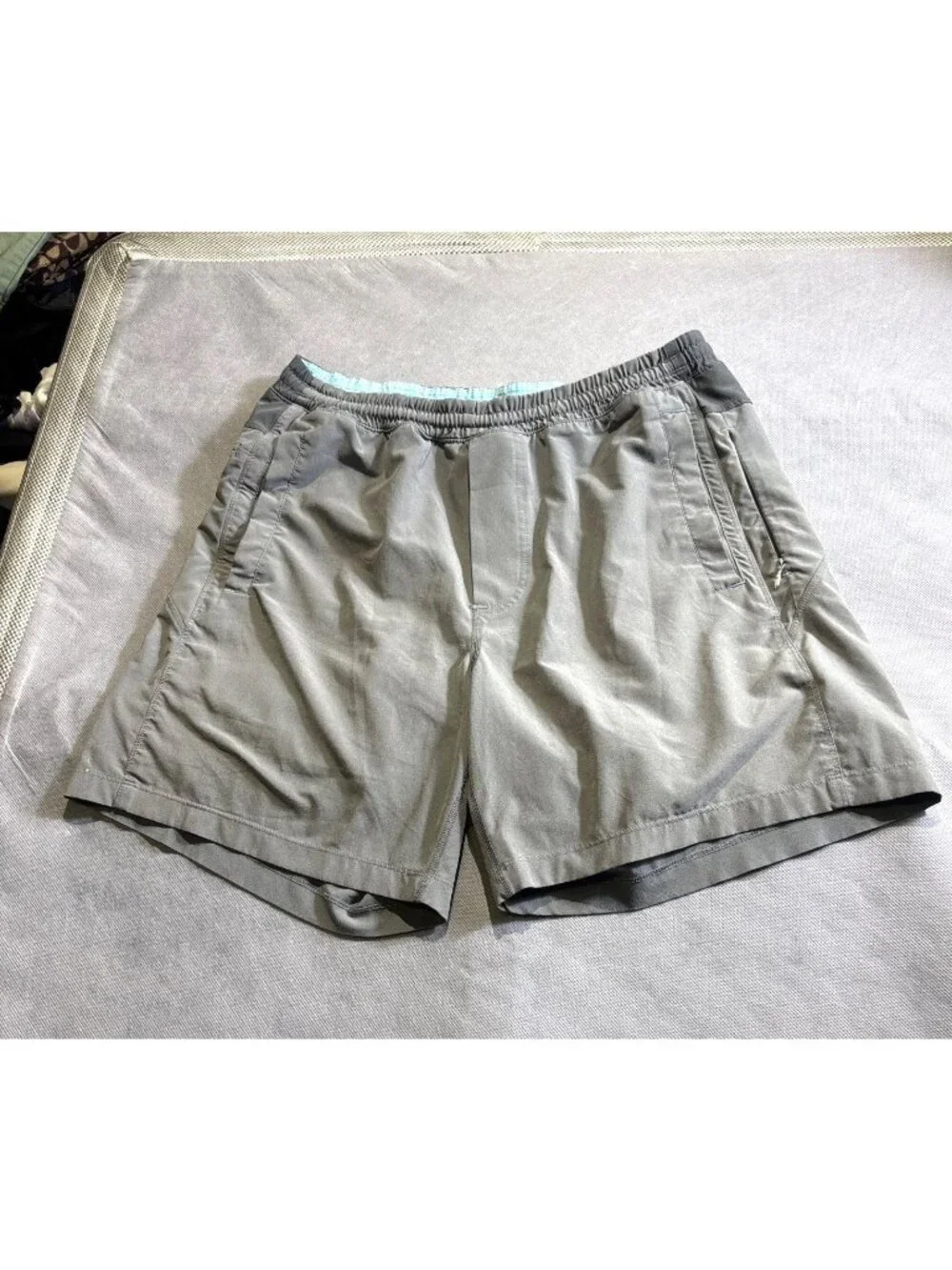 Birddogs Mens Classic Fit Gray Shorts With Inner Liner Lightweight & Stretchy Si